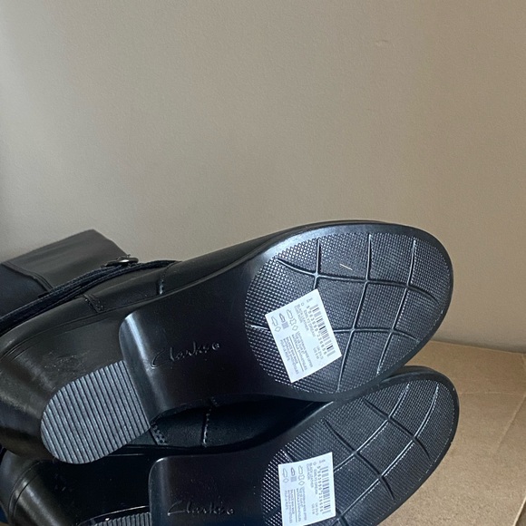 Clarks Black Over the Knee Boots - Picture 5 of 6